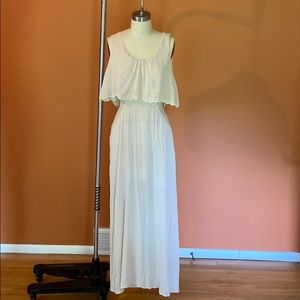 Boho cut out maxi dress